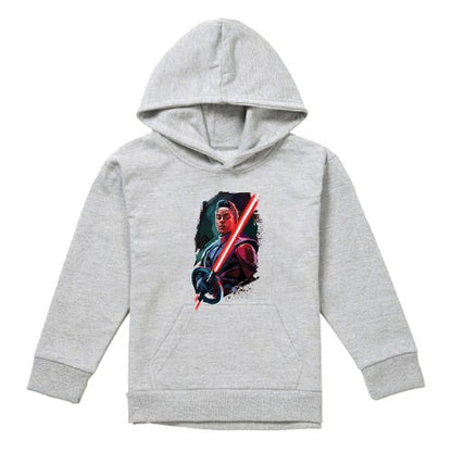 Front - Star Wars: Obi-Wan Kenobi Childrens/Kids Reva Painted Pull Over Hoodie