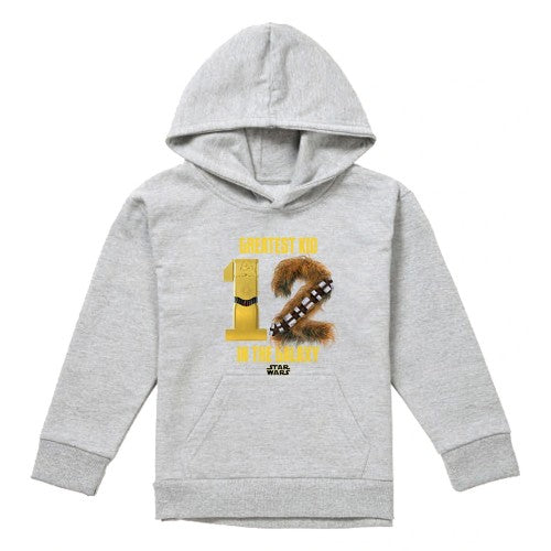 Front - Star Wars Childrens/Kids Greatest Kid Heather Hoodie