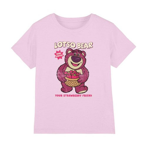 Front - Toy Story Childrens/Kids Strawberry Friend Lotso T-Shirt