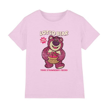 Front - Toy Story Childrens/Kids Strawberry Friend Lotso T-Shirt