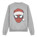 Front - Spider-Man Unisex Adult Santa Hat Heather Christmas Sweatshirt