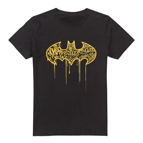 Front - Batman Mens Graffiti Logo T-Shirt