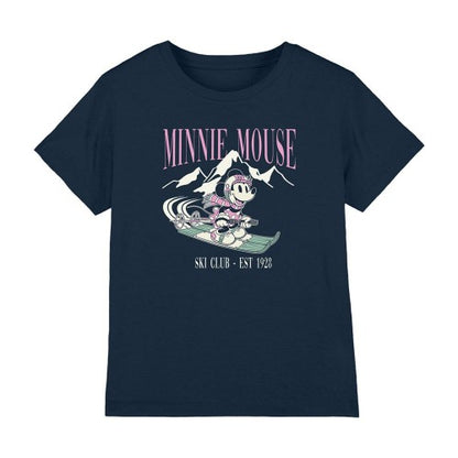 Front - Disney Childrens/Kids Ski Club Minnie Mouse T-Shirt