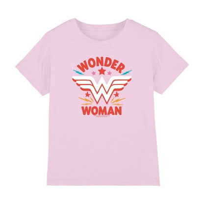 Front - Wonder Woman Childrens/Kids Chunky Logo T-Shirt