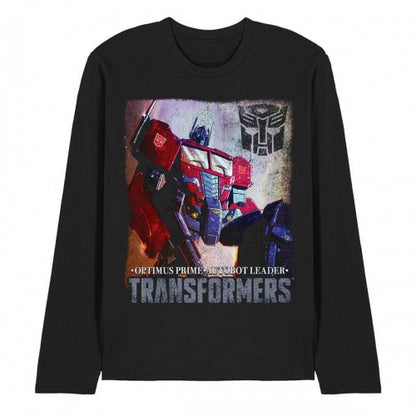 Front - Transformers Unisex Adult Generations Optimus Prime Comic Cover Long-Sleeved T-Shirt