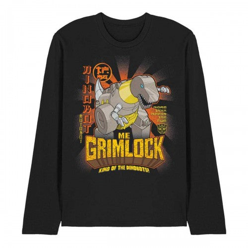 Front - Transformers Unisex Adult Generations Me Grimlock King Of The Dinobots Long-Sleeved T-Shirt