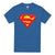 Front - Superman Mens Embossed Logo T-Shirt