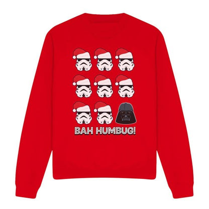 Front - Star Wars Unisex Adult Empire Bah Humbug Christmas Sweatshirt