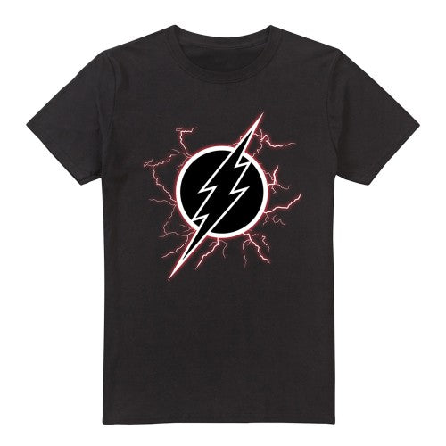 Front - The Flash Mens Lightning Logo T-Shirt