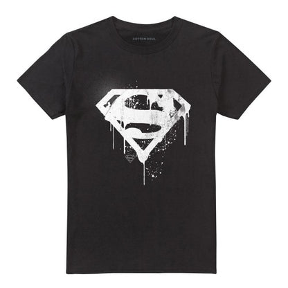 Front - Superman Unisex Adult Graffiti Logo T-Shirt