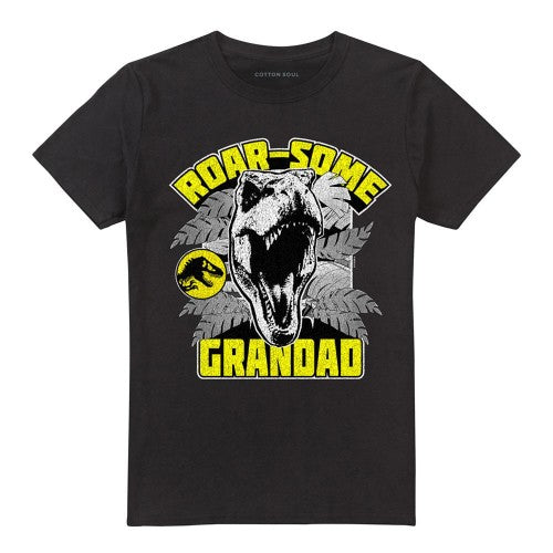 Front - Jurassic Park Unisex Adult Roarsome Grandad T-Shirt