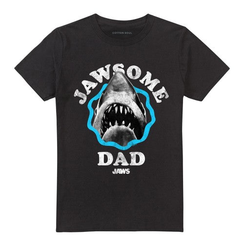 Front - Jaws Unisex Adult Jawsome Dad Fathers Day T-Shirt