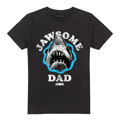 Front - Jaws Unisex Adult Jawsome Dad Fathers Day T-Shirt