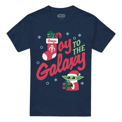 Front - Star Wars: The Mandalorian Unisex Adult Grogu Christmas T-Shirt