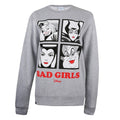 Front - Disney Womens/Ladies Bad Girls Crew Neck Sweatshirt