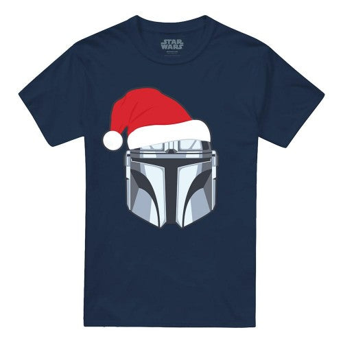 Front - Star Wars The Mandalorian Unisex Adult Mando Christmas T-Shirt