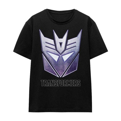 Front - Transformers Womens/Ladies Generations Decepticon Steel Icon Logo T-Shirt
