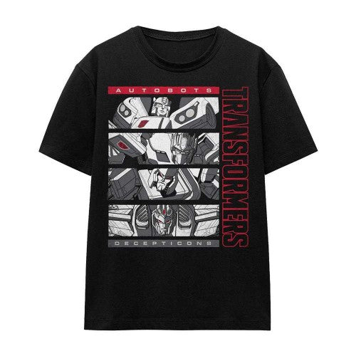 Front - Transformers Womens/Ladies Generations Decepticons Autobots Boxed Logo T-Shirt