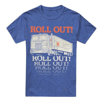 Front - Transformers Unisex Adult Roll Out Optimus Prime Truck T-Shirt
