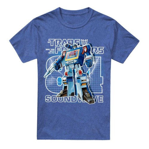 Front - Transformers Unisex Adult Generations Retro Decepticon Soundwave T-Shirt