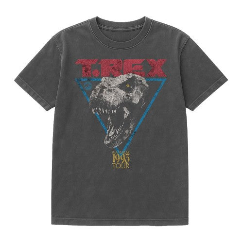Front - Jurassic Park Unisex Adult T-Rex Vintage Wash T-Shirt