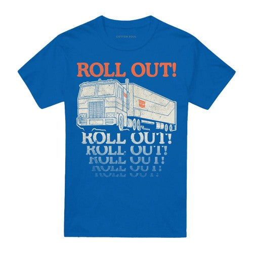 Front - Transformers Unisex Adult Generations Optimus Roll Out Truck T-Shirt
