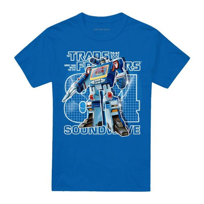 Front - Transformers Unisex Adult Generations  Retro Decepticon 1984 Soundwave T-Shirt