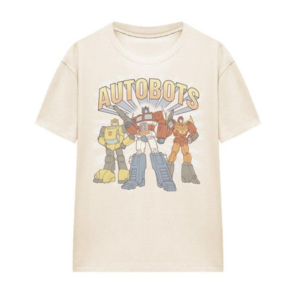 Front - Transformers Womens/Ladies Generations 1 Heroes Autobots Vintage T-Shirt