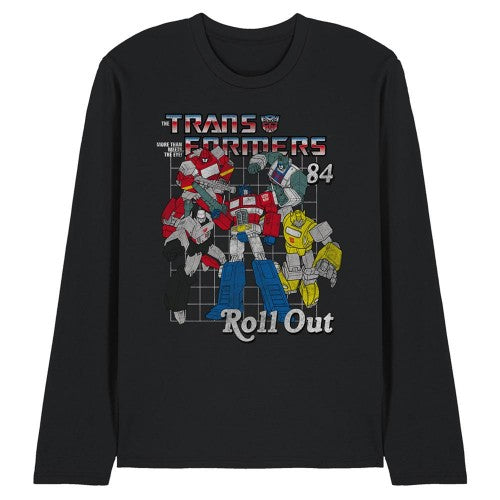 Front - Transformers Unisex Adult Roll Out Long-Sleeved T-Shirt