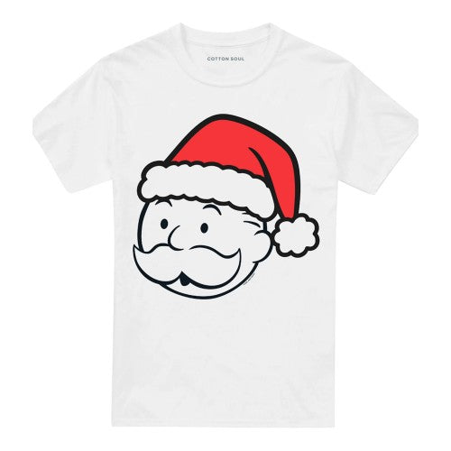 Front - Monopoly Unisex Adult Santa Hat T-Shirt