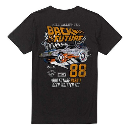 Front - Back To The Future Unisex Adult Racing 88Mph T-Shirt