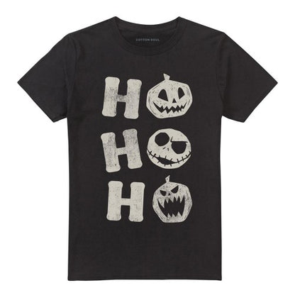 Front - The Nightmare Before Christmas Unisex Adult Ho Ho Ho Jack Skellington T-Shirt