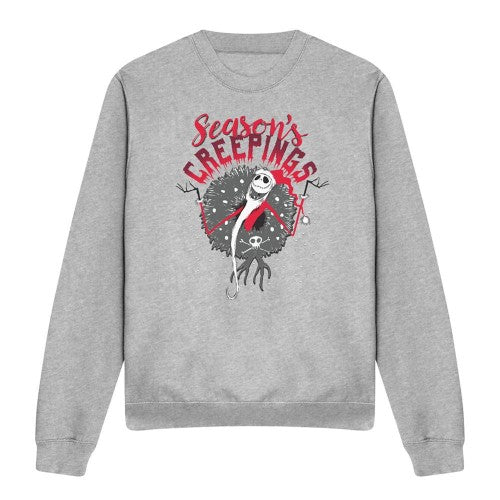 Front - The Nightmare Before Christmas Unisex Adult Holiday Chills Jack Skellington Sweatshirt