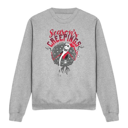 Front - The Nightmare Before Christmas Unisex Adult Holiday Chills Jack Skellington Sweatshirt