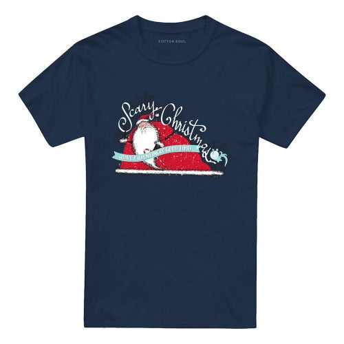 Front - The Nightmare Before Christmas Unisex Adult Scary Christmas T-Shirt