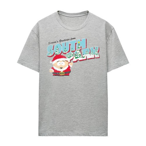 Front - South Park Womens/Ladies Eric Cartman Heather Christmas T-Shirt