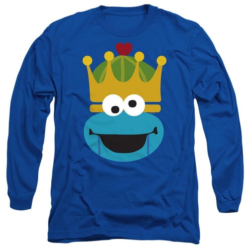 Front - Sesame Street Unisex Adult Cookie Monster Nutcracker Long-Sleeved Christmas T-Shirt