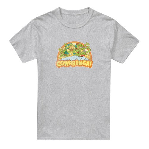 Front - Teenage Mutant Ninja Turtles Mens Cowabunga Dudes Heather Hoodie