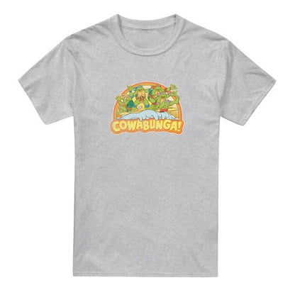 Front - Teenage Mutant Ninja Turtles Mens Cowabunga Dudes Heather Hoodie