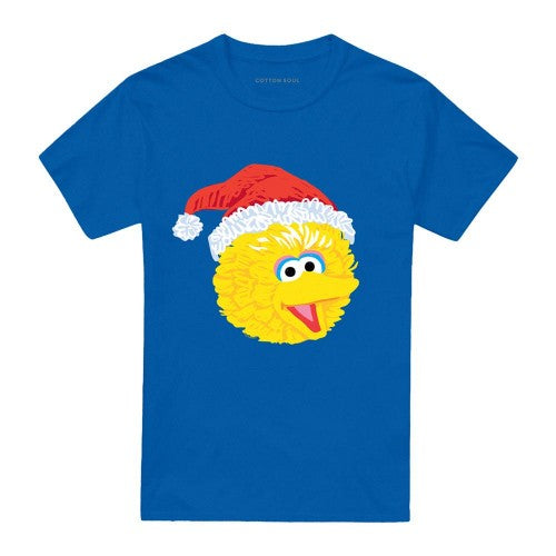Front - Sesame Street Unisex Adult Big Bird Scribble Christmas T-Shirt