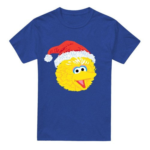 Front - Sesame Street Unisex Adult Cookie Monster Scribble Heather Christmas T-Shirt