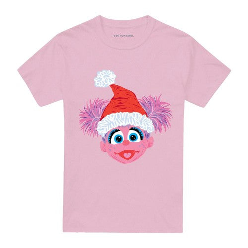 Front - Sesame Street Unisex Adult Abby Cadabby Scribble Christmas T-Shirt