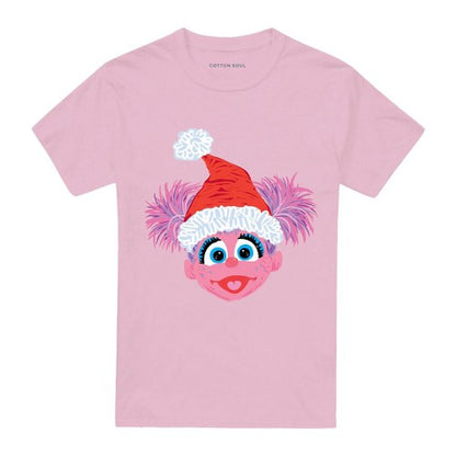 Front - Sesame Street Unisex Adult Abby Cadabby Scribble Christmas T-Shirt
