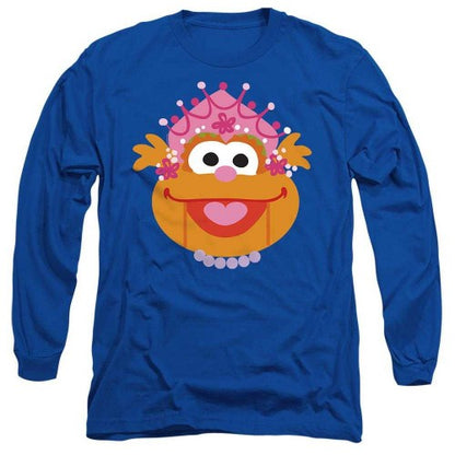 Front - Sesame Street Unisex Adult Zoey Nutcracker Long-Sleeved Christmas T-Shirt