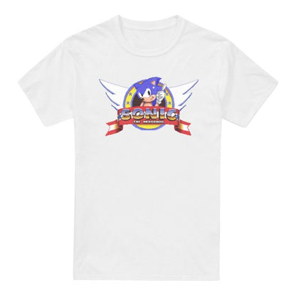 Front - Sonic The Hedgehog Mens Game Start Pixel T-Shirt