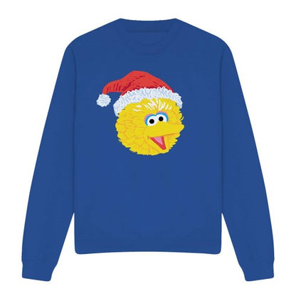 Front - Sesame Street Unisex Adult Big Bird Scribble Christmas Sweatshirt