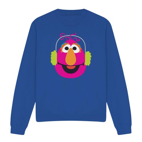 Front - Sesame Street Unisex Adult Telly Monster Nutcracker Christmas Sweatshirt