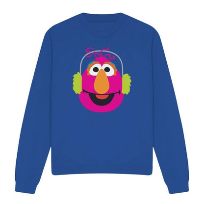 Front - Sesame Street Unisex Adult Telly Monster Nutcracker Christmas Sweatshirt