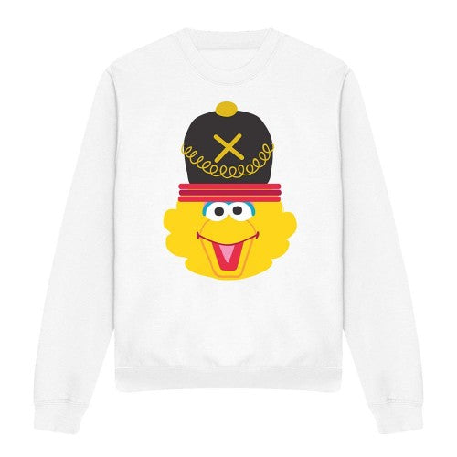 Front - Sesame Street Unisex Adult Big Bird Nutcracker Christmas Sweatshirt