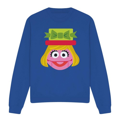 Front - Sesame Street Unisex Adult Prairie Dawn Nutcracker Christmas Sweatshirt